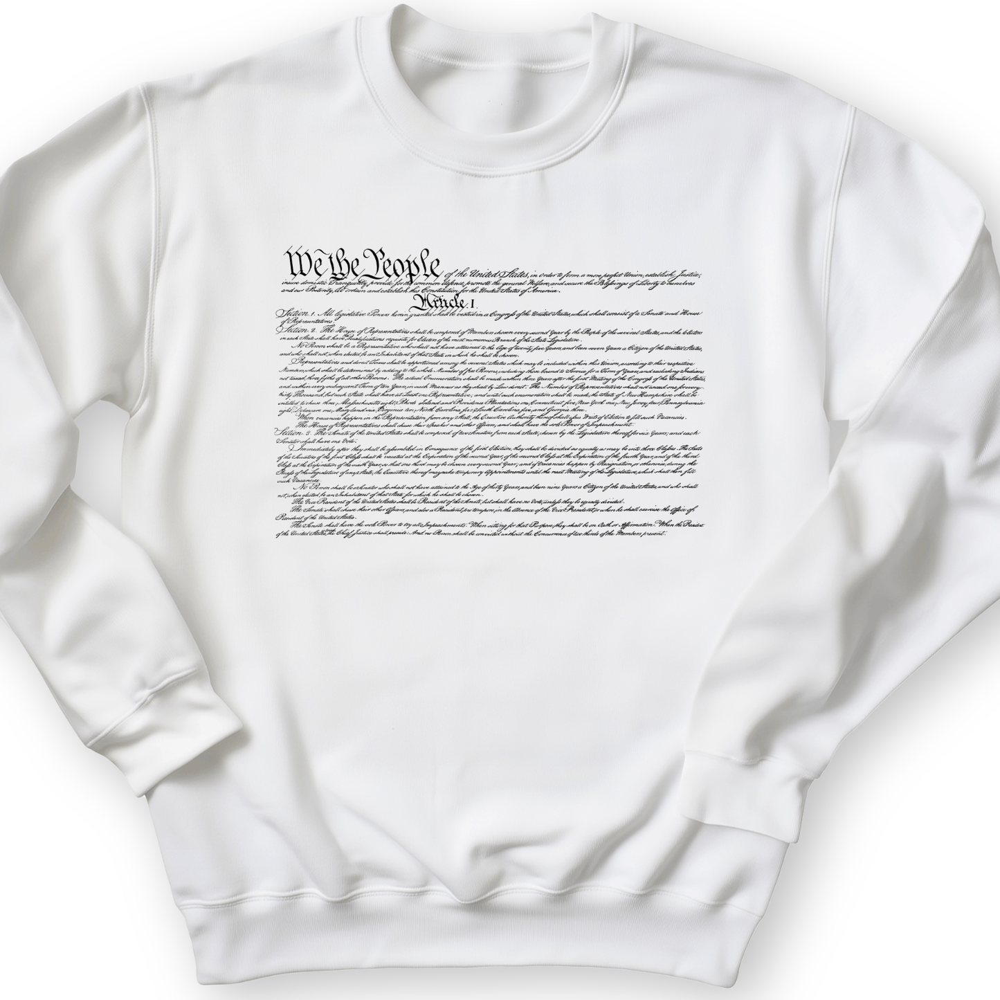 We The People Constitution Crewneck White / S