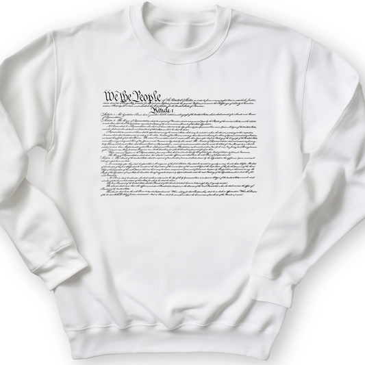 We The People Constitution Crewneck White / S