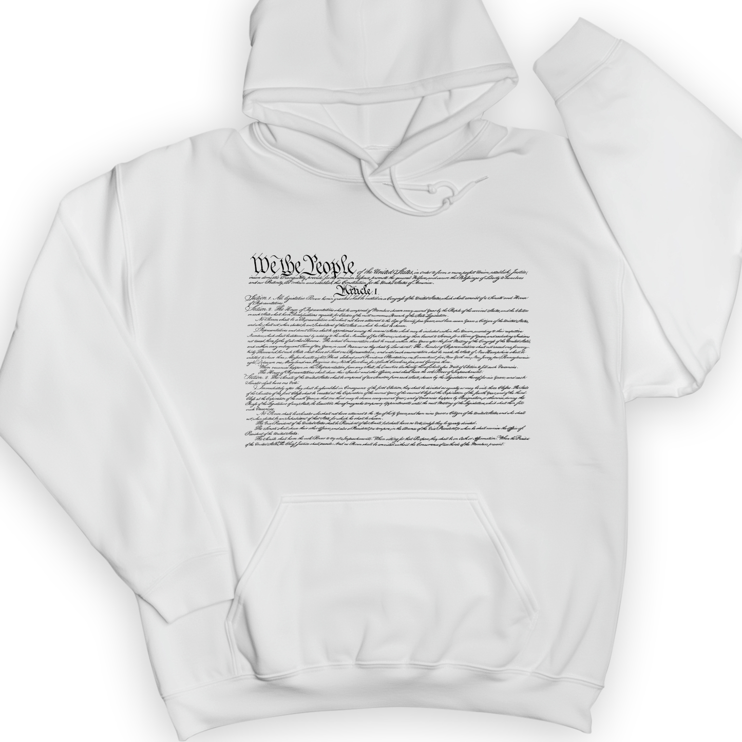 We The People Constitution Hoodie White / S