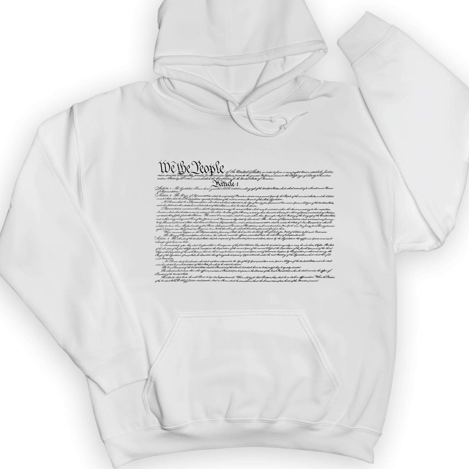 We The People Constitution Hoodie White / S