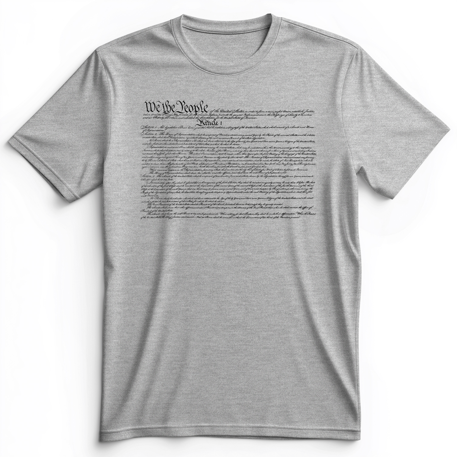 We The People Constitution Premium Tee Athletic Heather / S