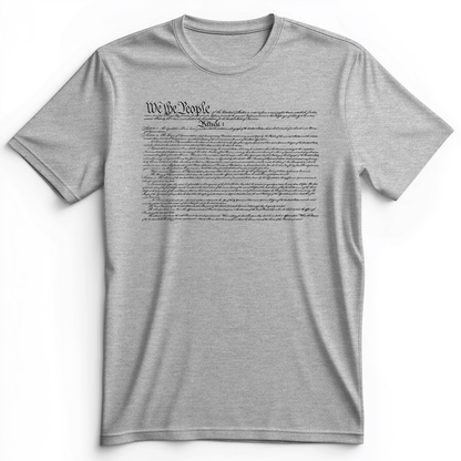 We The People Constitution Premium Tee Athletic Heather / S