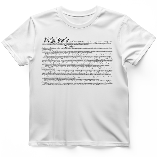 We the People Constitution T-Shirt White / S