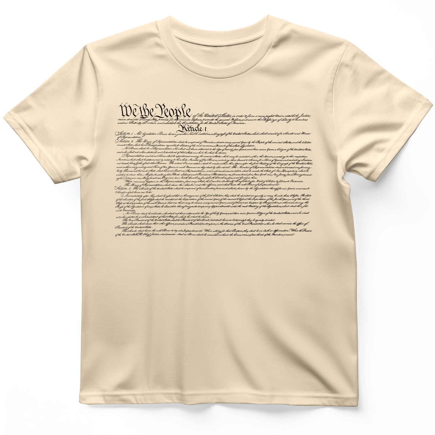 We the People Constitution T-Shirt Natural / S