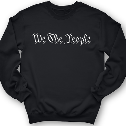 We The People Crewneck Black / S