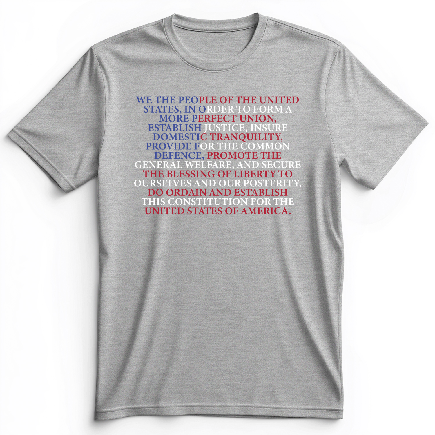 We The People Flag Premium Tee Athletic Heather / S