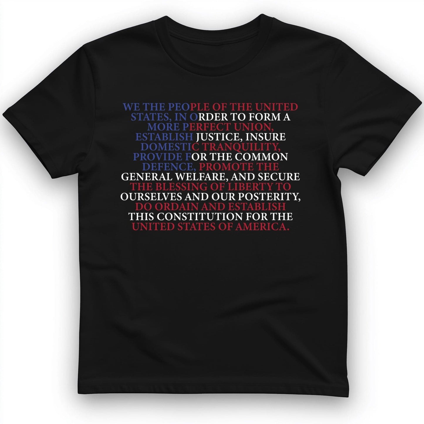 We The People Flag T-Shirt Black / S