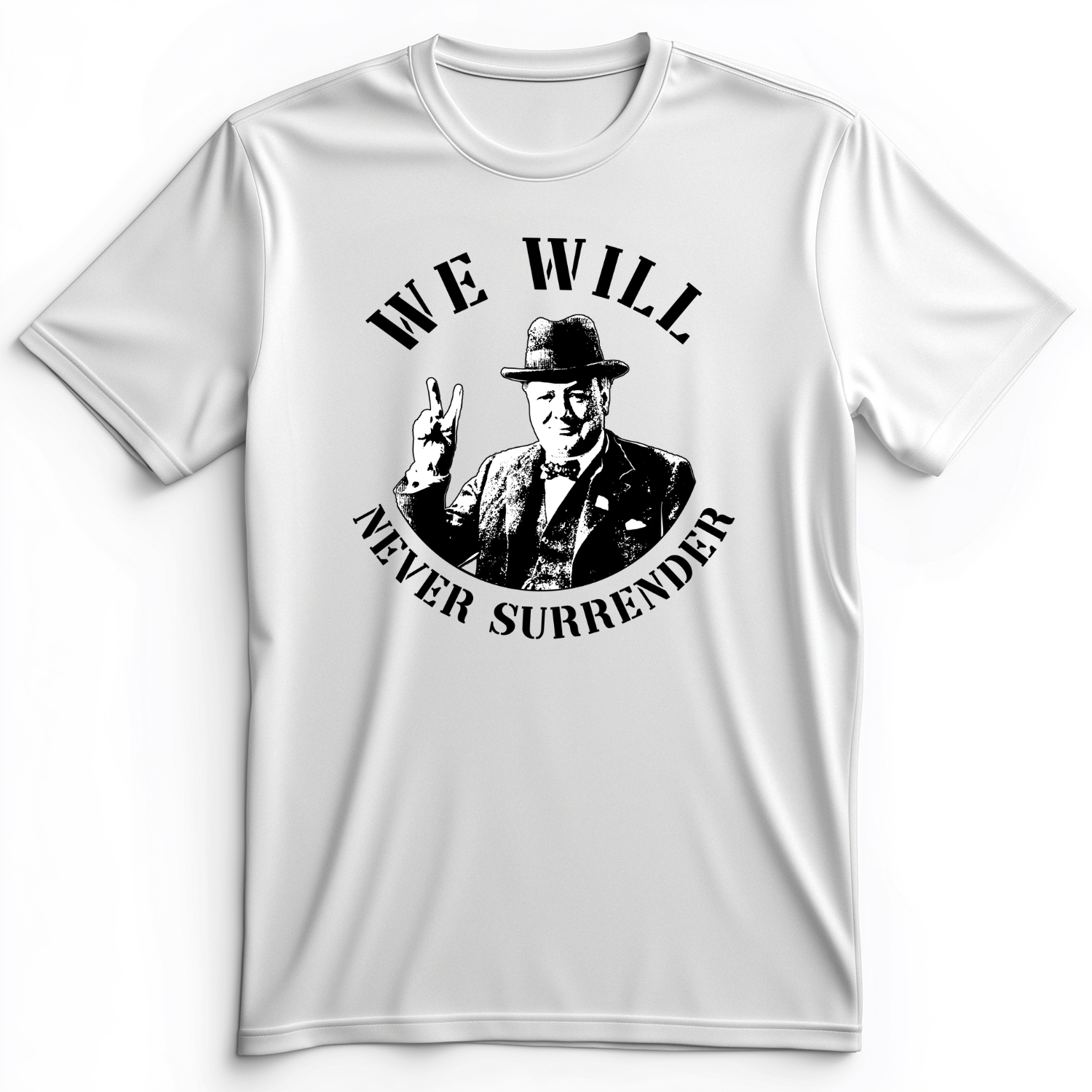 We Will Never Surrender Premium Tee White / S