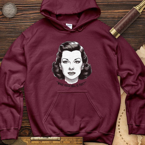 What Fresh Hell Hoodie Maroon / S