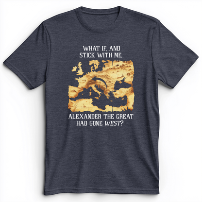 What If Alexander Premium Tee Heather Navy / S