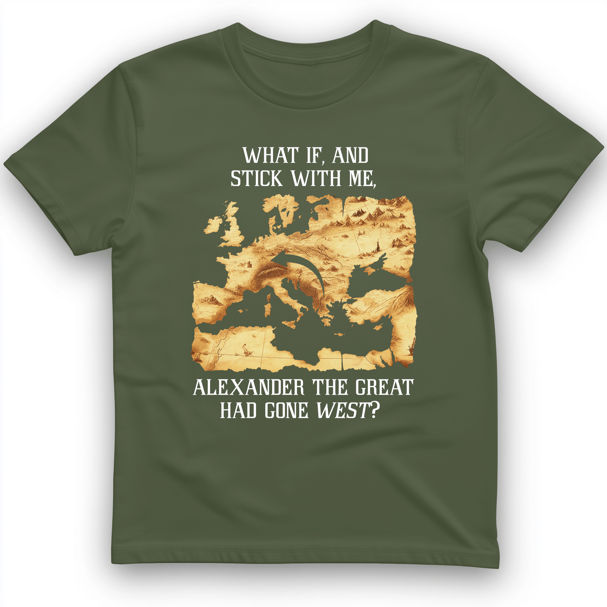 What If Alexander T-Shirt Military Green / S