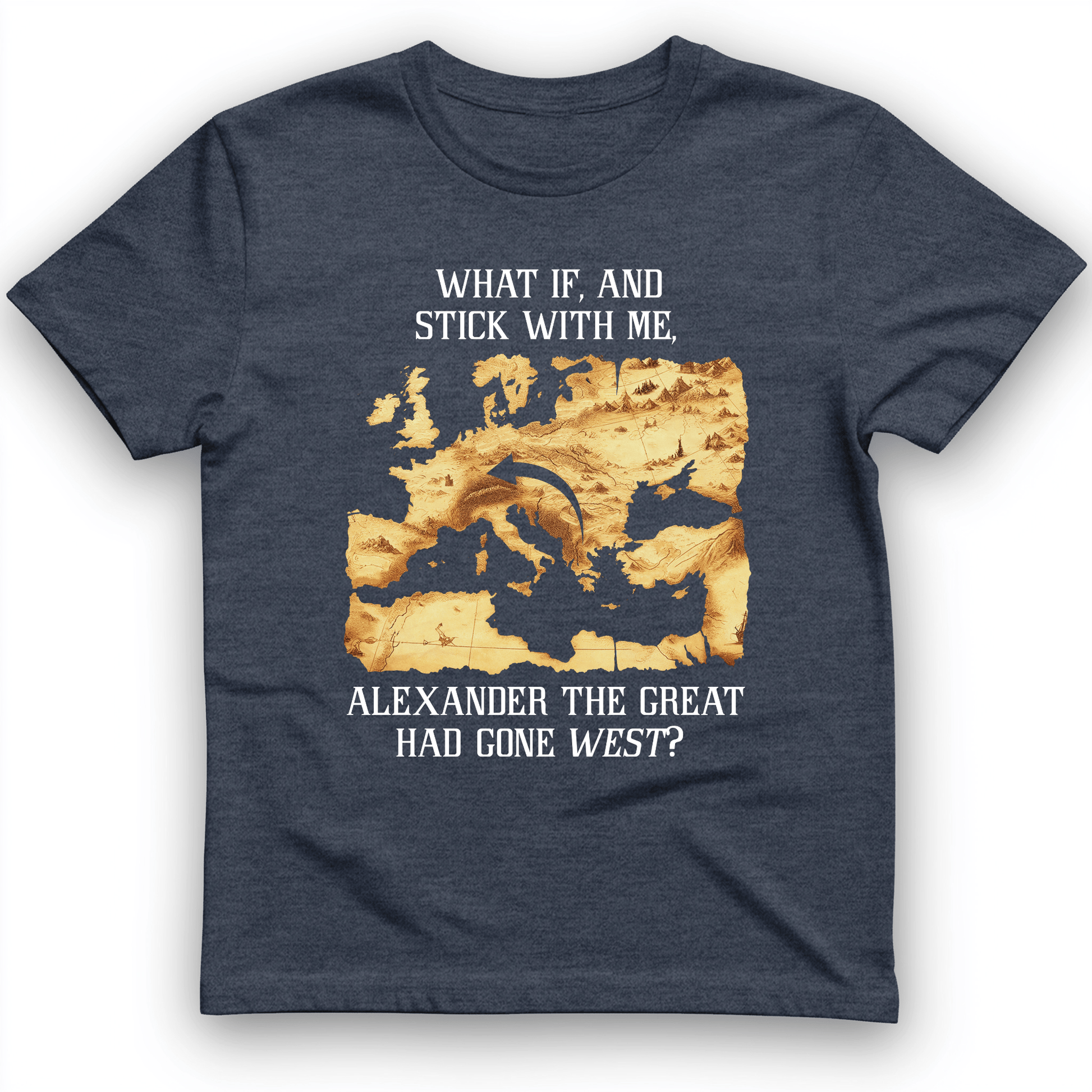 What If Alexander T-Shirt Heather Navy / S