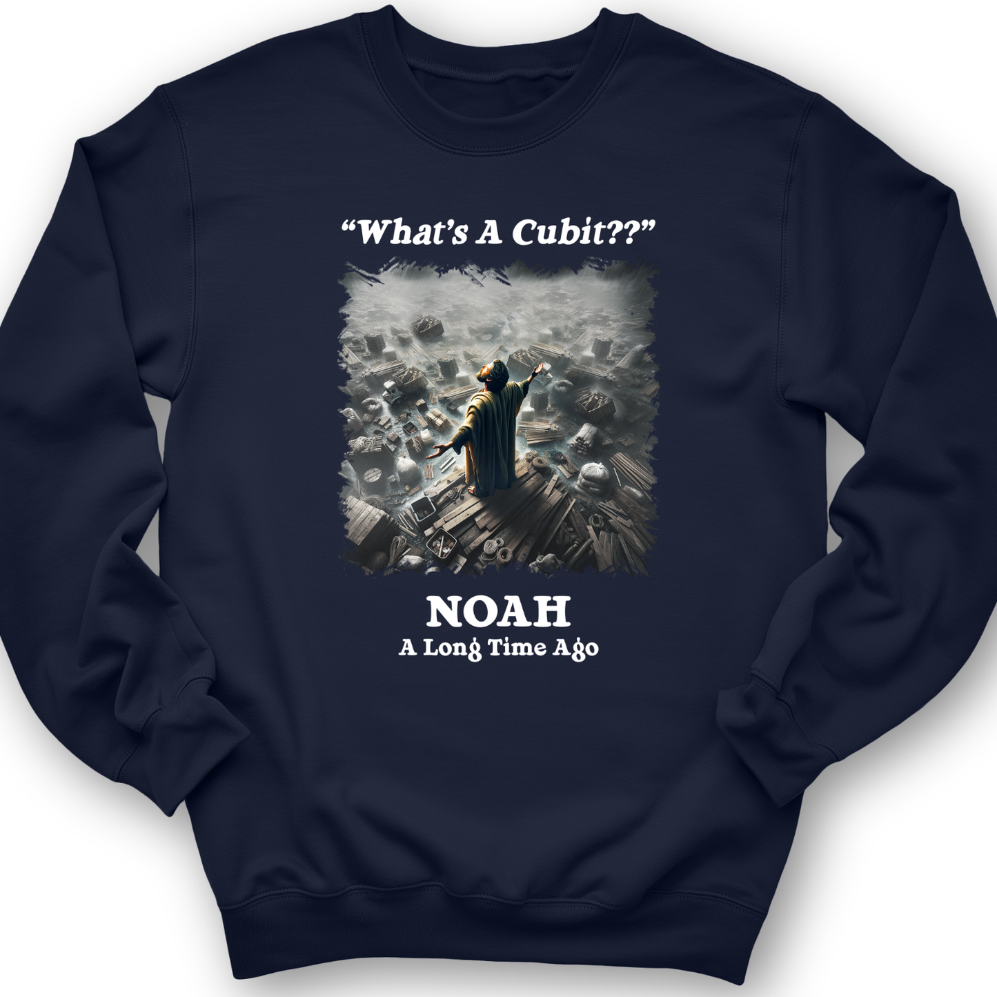 What's A Cubit Crewneck Navy / S