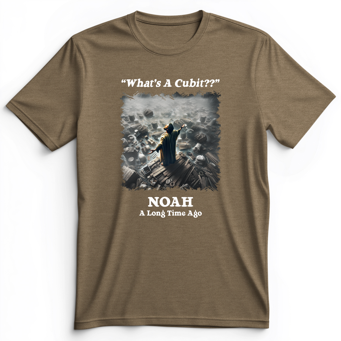 What's A Cubit Premium Tee Heather Olive / S