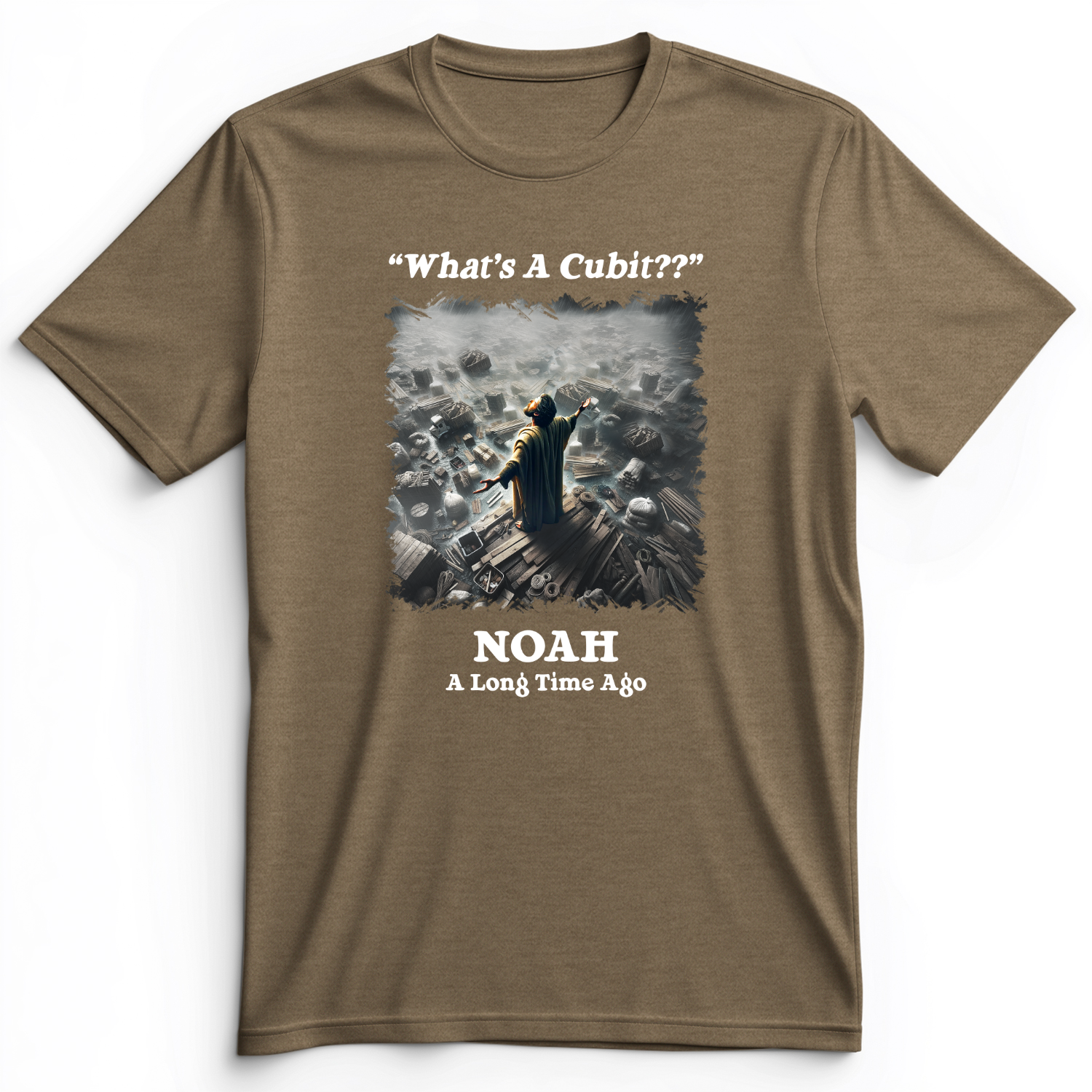 What's A Cubit Premium Tee Heather Olive / S