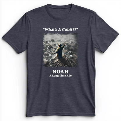 What's A Cubit Premium Tee Heather Navy / S