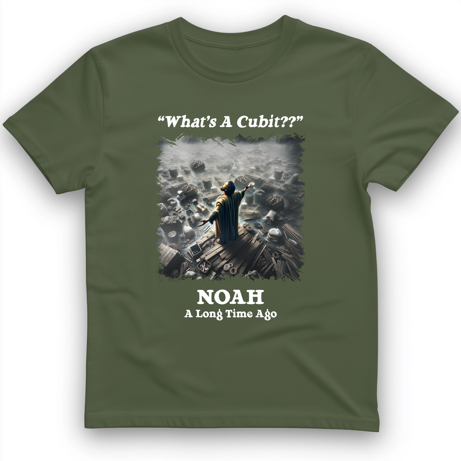 What's A Cubit T-Shirt Military Green / S