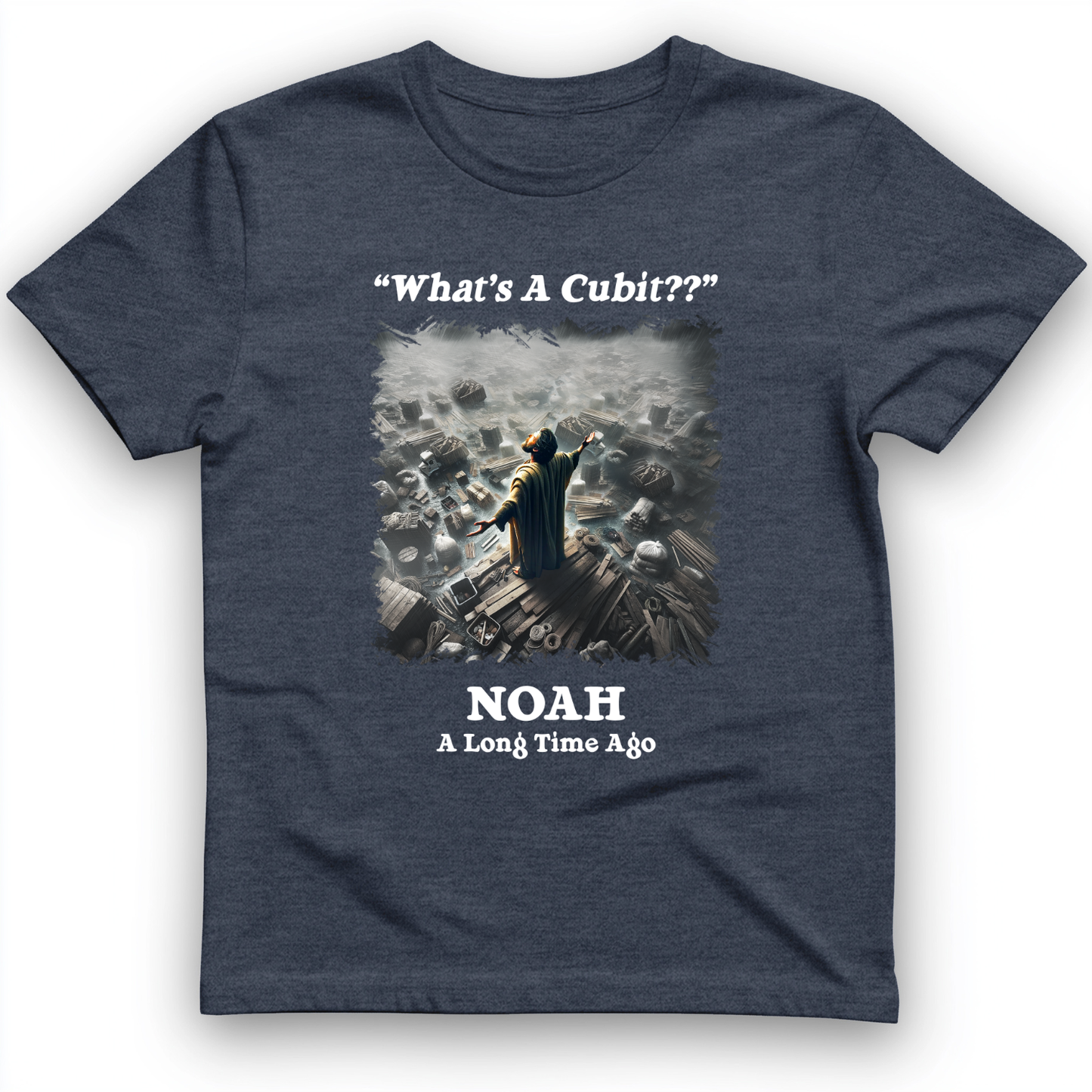 What's A Cubit T-Shirt Heather Navy / S