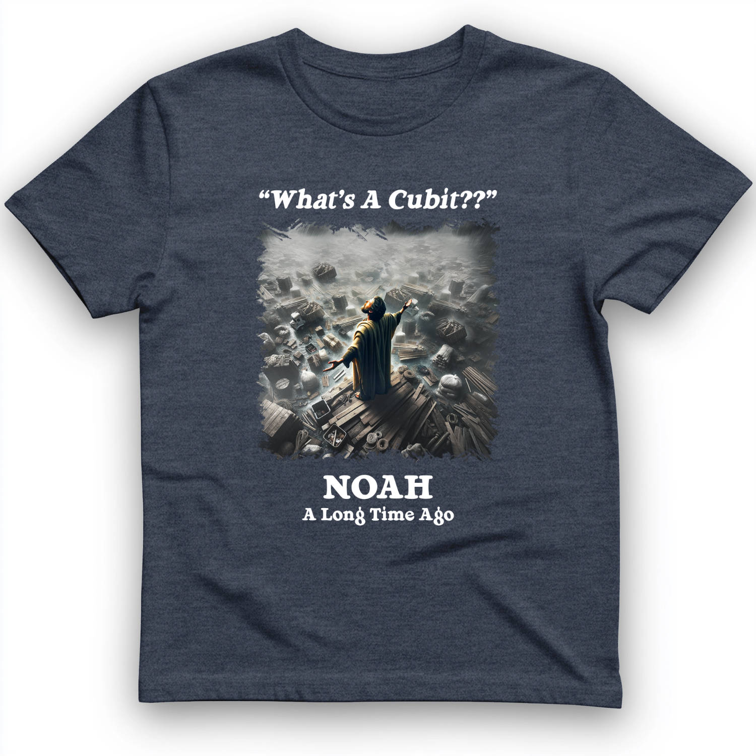 What's A Cubit T-Shirt Heather Navy / S