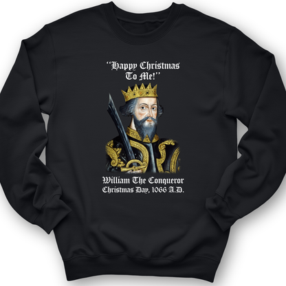 William the Conqueror Crowned Crewneck Black / S