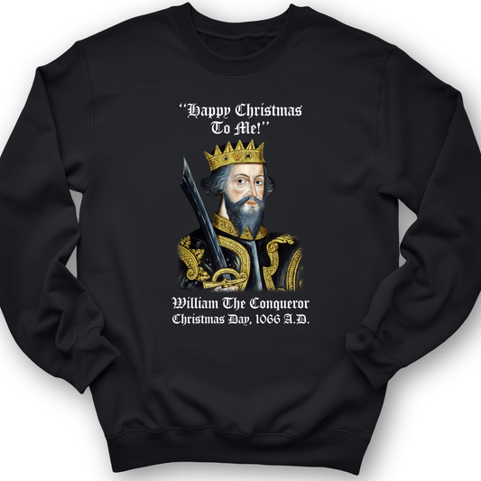 William the Conqueror Crowned Crewneck Black / S