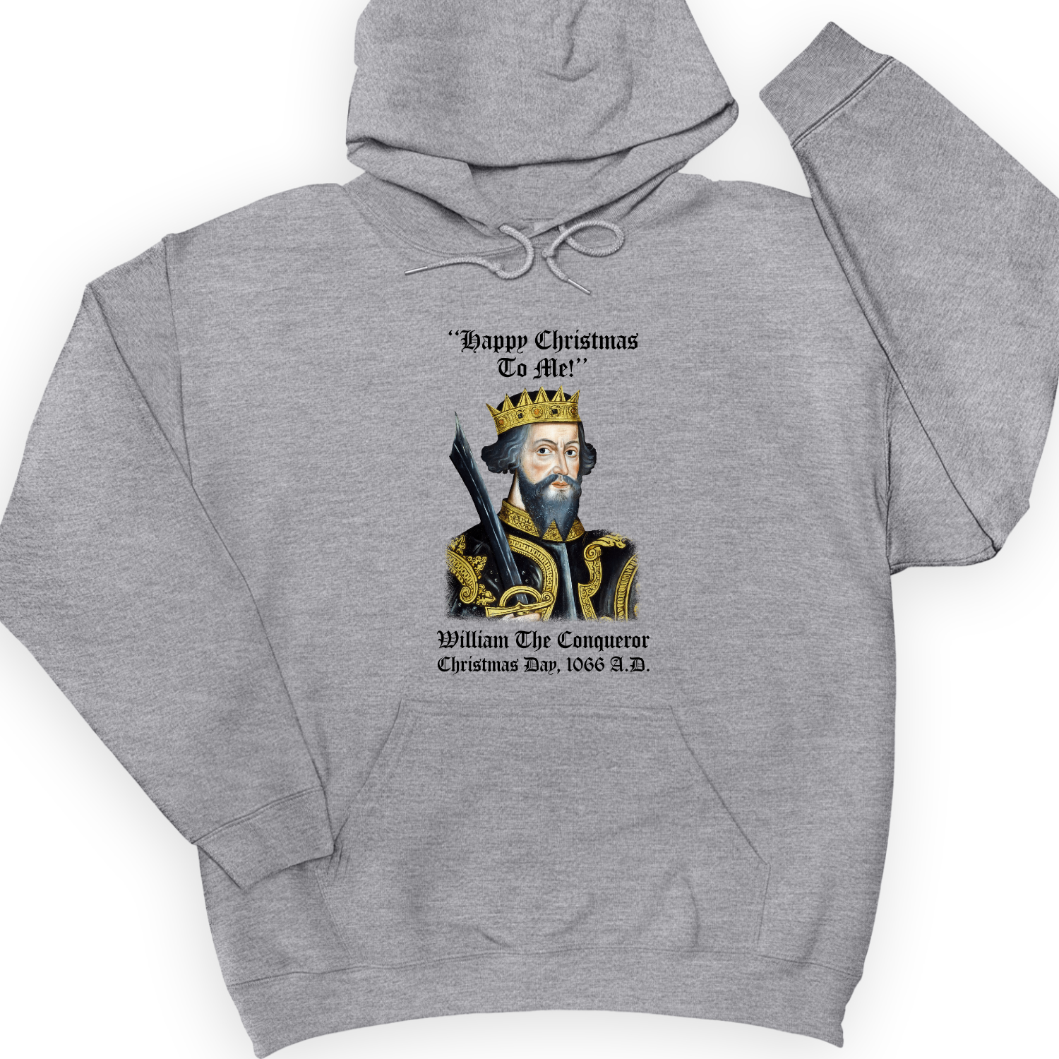 William the Conqueror Crowned Hoodie Sport Grey / S