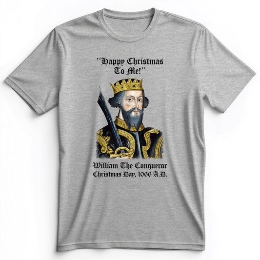 William the Conqueror Crowned Premium Tee Athletic Heather / S