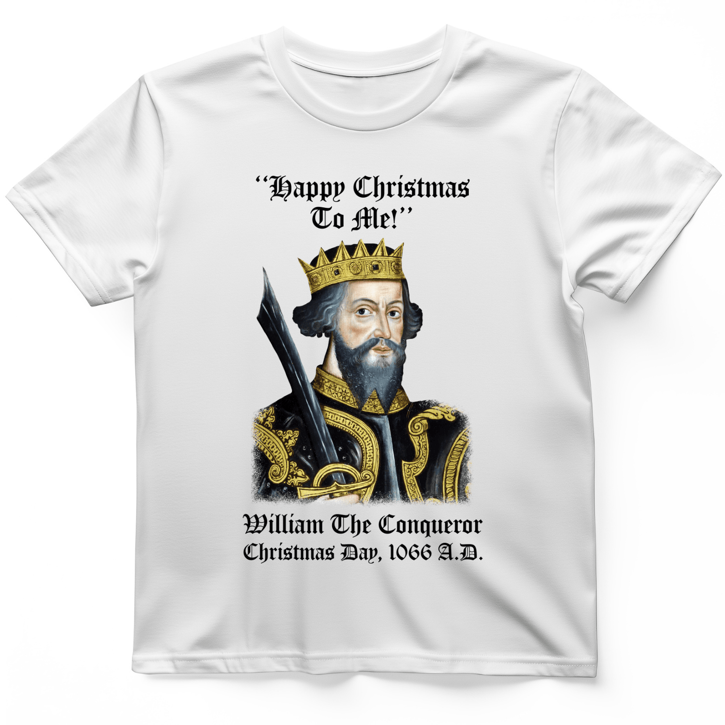 William the Conqueror Crowned T-Shirt White / S