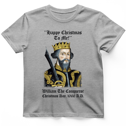 William the Conqueror Crowned T-Shirt Sport Grey / S