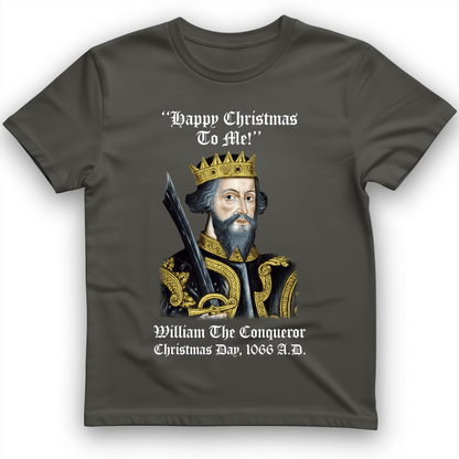 William the Conqueror Crowned T-Shirt Charcoal / S