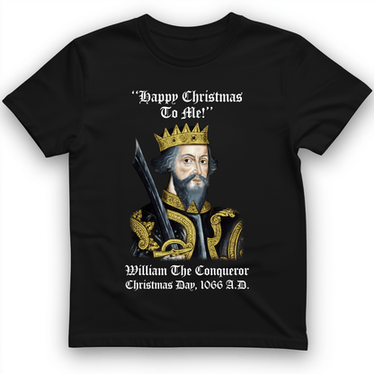 William the Conqueror Crowned T-Shirt Black / S