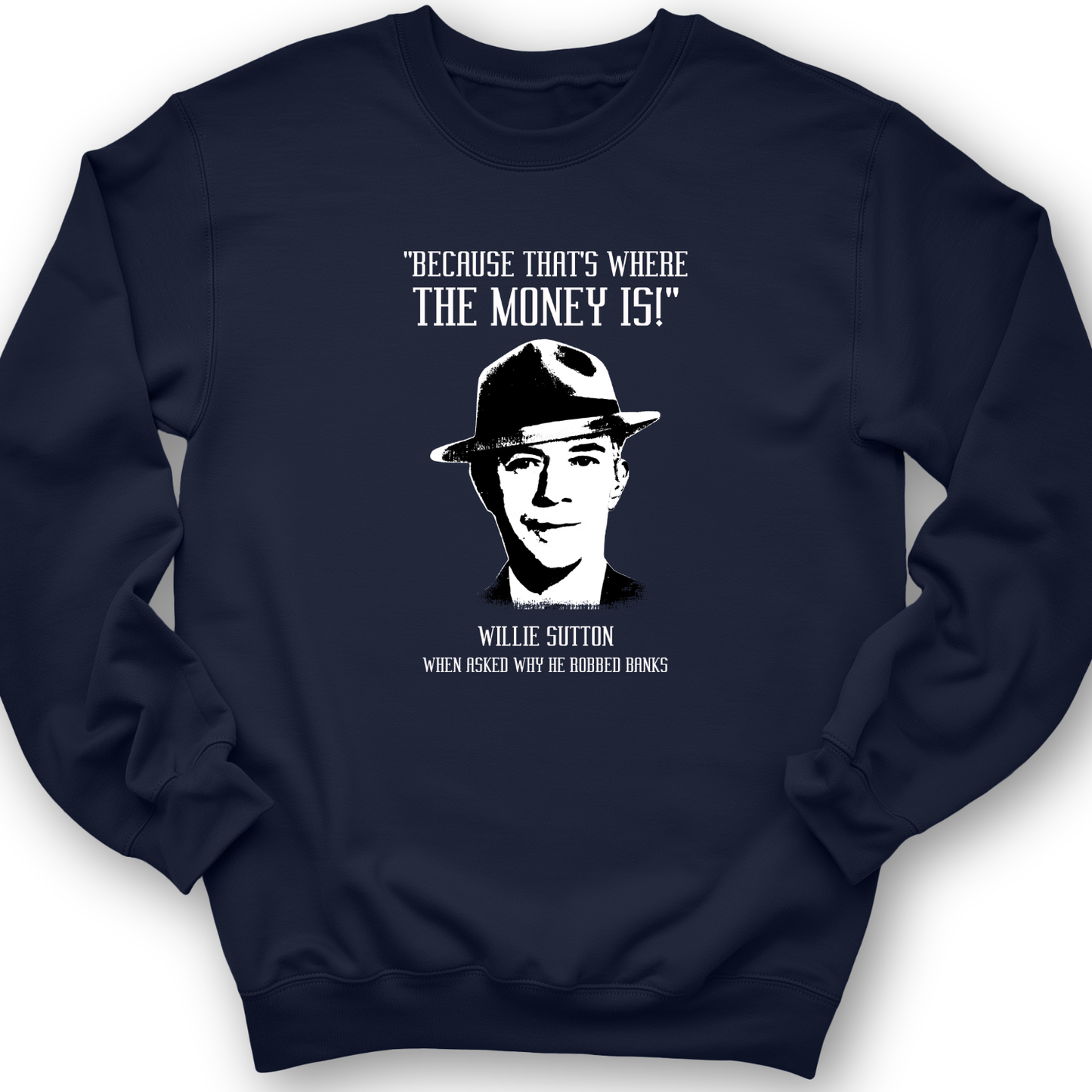 Willie Sutton Crewneck Navy / S