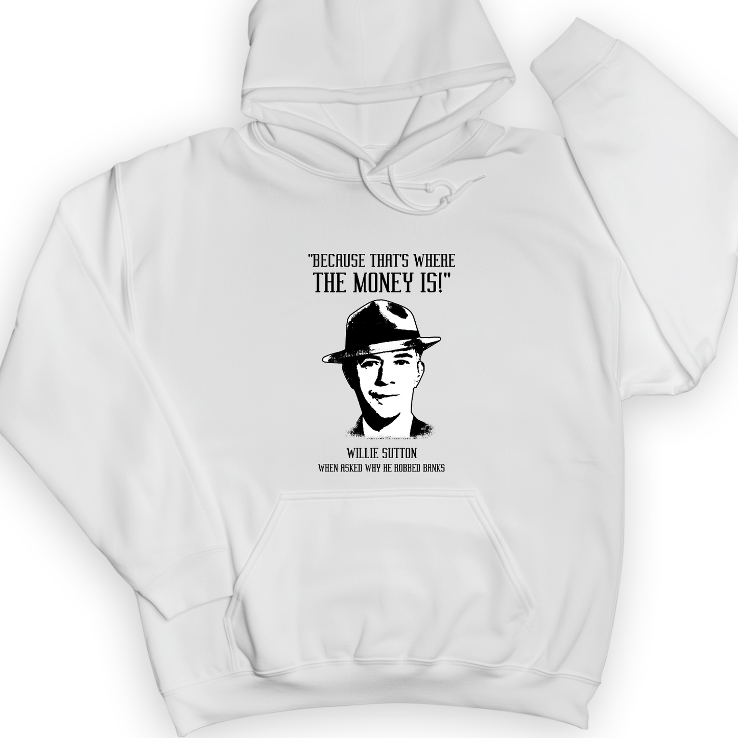 Willie Sutton Hoodie White / S