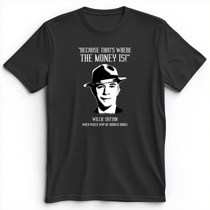 Willie Sutton Premium Tee Dark Grey Heather / S