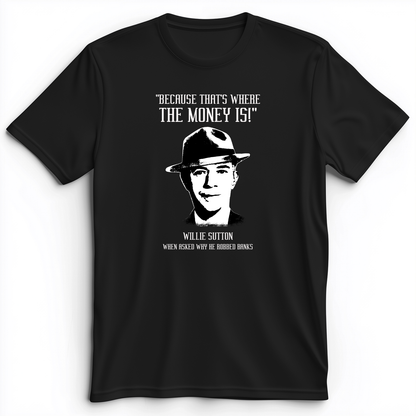 Willie Sutton Premium Tee Black / S