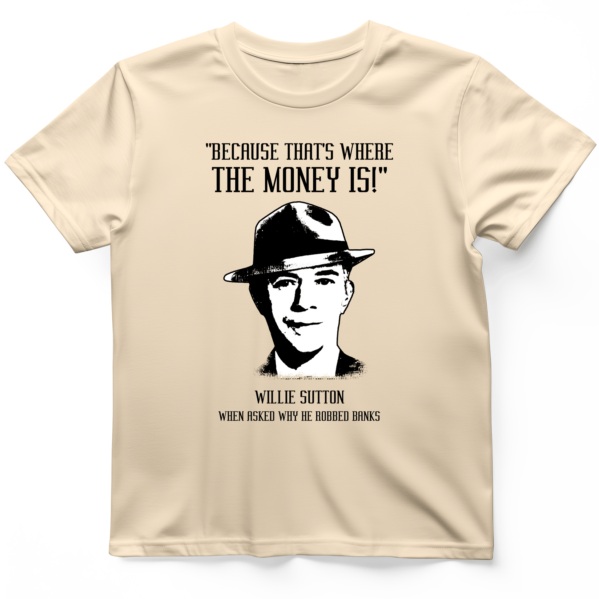 Willie Sutton T-Shirt Natural / S