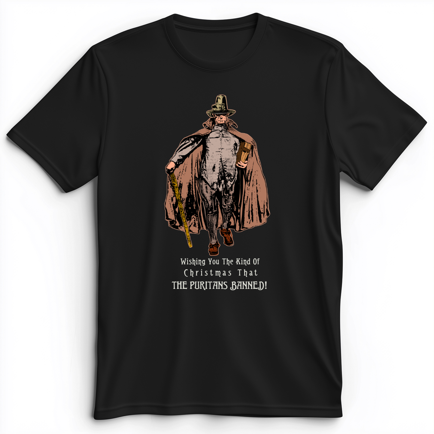 Wishing You The Christmas Premium Tee Black / S