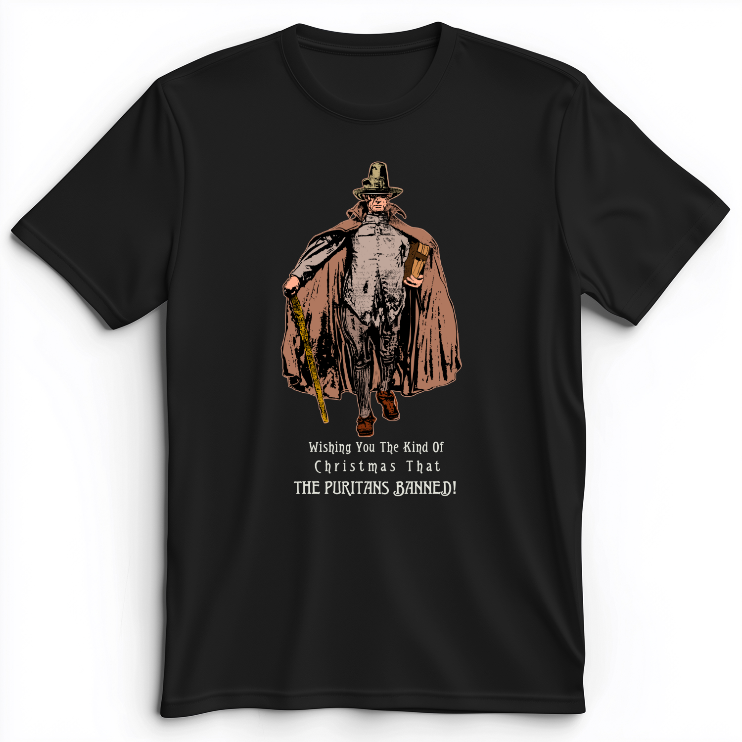 Wishing You The Christmas Premium Tee Black / S