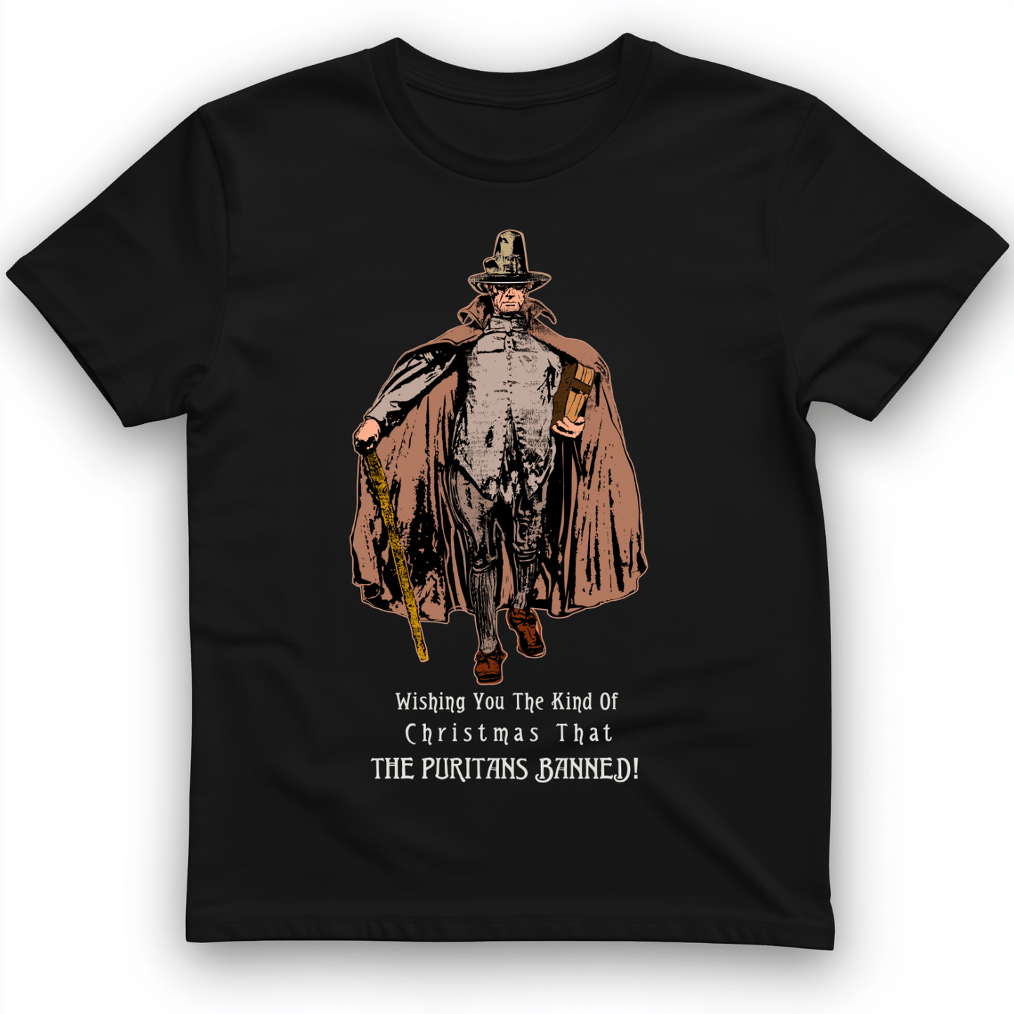 Wishing You The Christmas T-Shirt Black / S