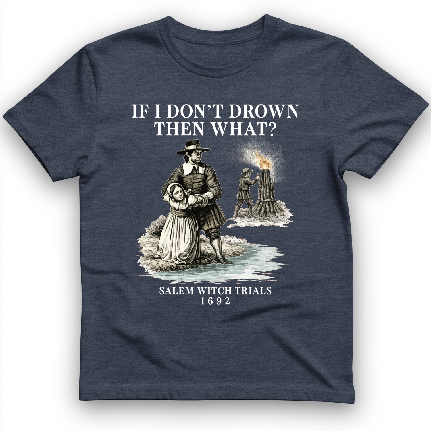 Witch T-Shirt Heather Navy / S