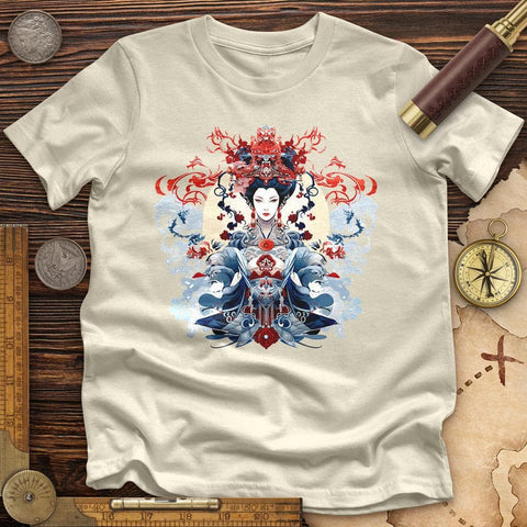 Woman Holding an Ornament High Quality Tee