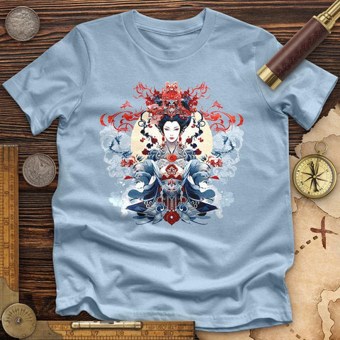Woman Holding an Ornament High Quality Tee