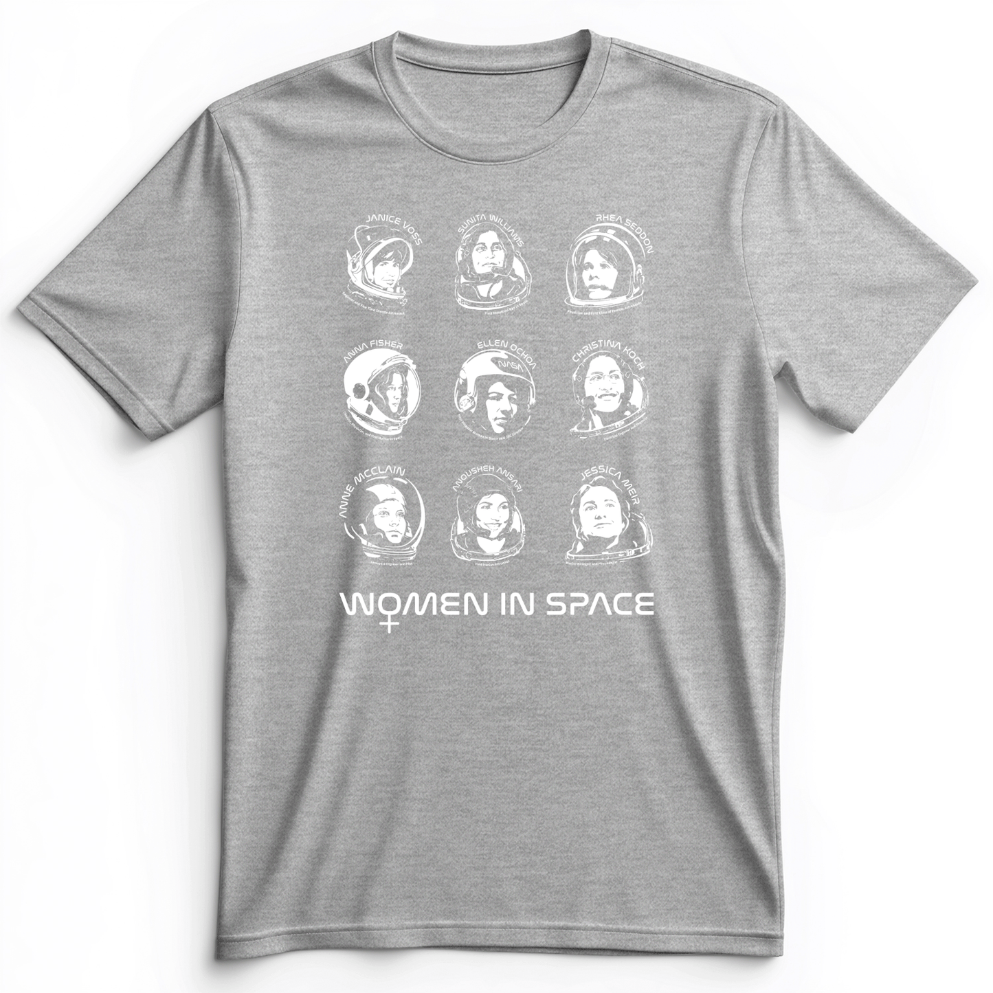 Women In Space Premium Tee Athletic Heather / S