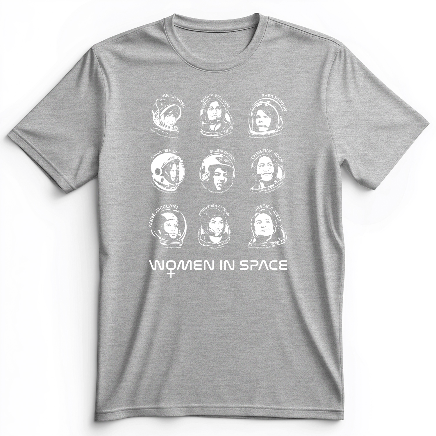 Women In Space Premium Tee Athletic Heather / S