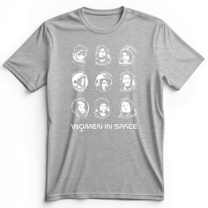 Women In Space Premium Tee Athletic Heather / S