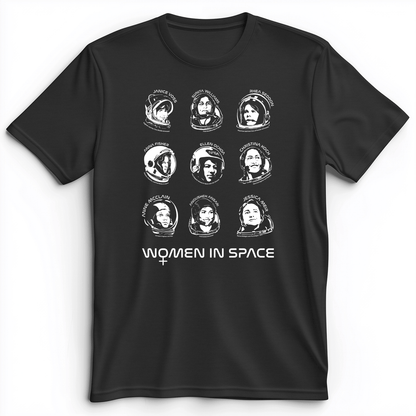 Women In Space Premium Tee Dark Grey Heather / S