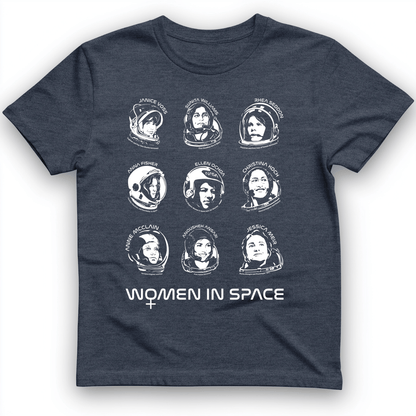 Women in Space T-Shirt Heather Navy / S