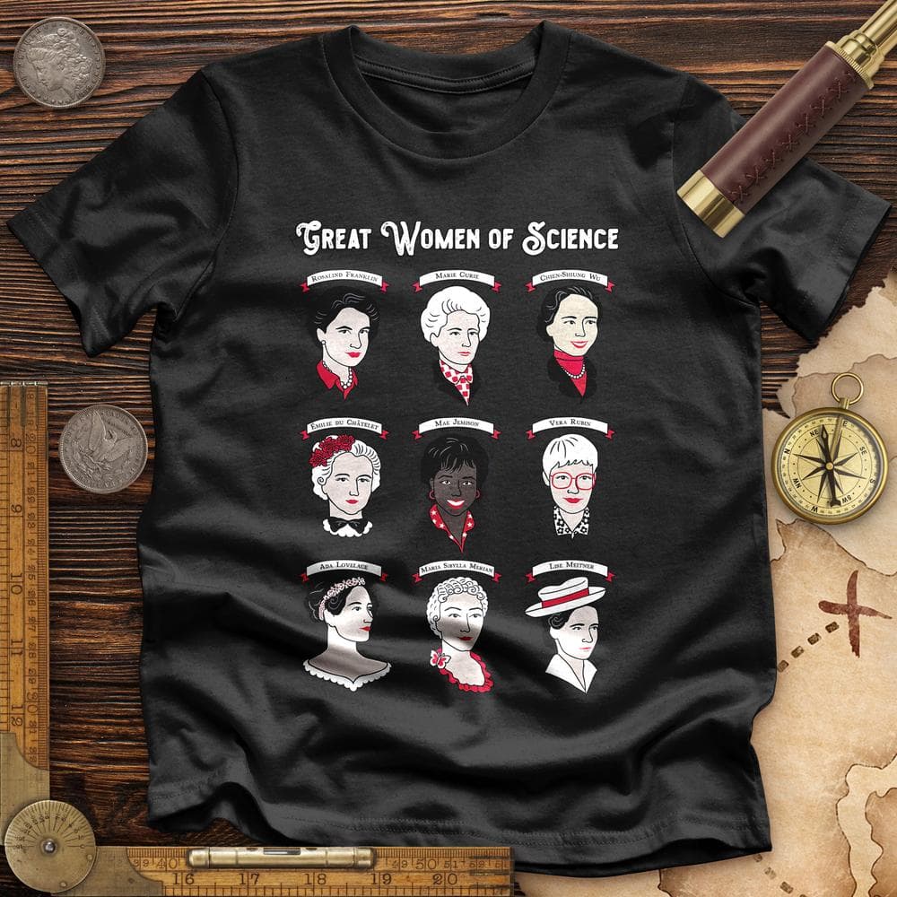 Women Of Science Premium Quality Tee Black / S