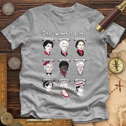 Women Of Science Premium Quality Tee Athletic Heather / S