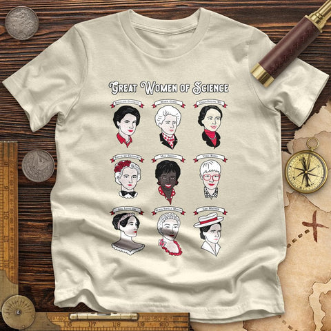 Women Of Science Premium Quality Tee Natural / S